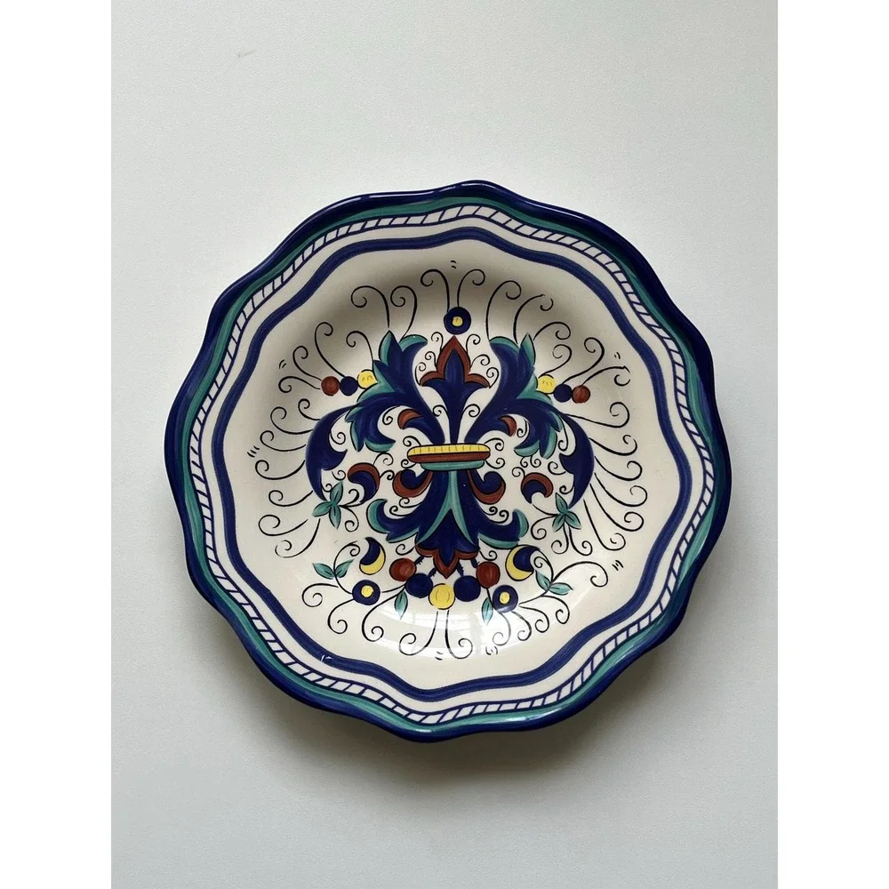 Pier One Imports San Marino Earthenware Salad Dessert or Bread Plate